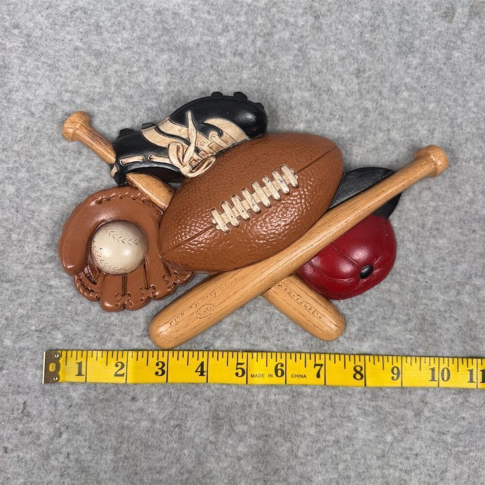 Burwood Vintage Sports Wall Plaque Kids Room Decor Football Baseball - Picture 13 of 13